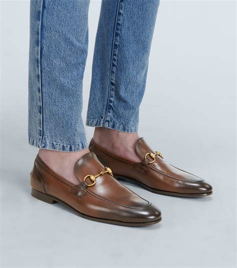 gucci gucci jordaan leather loafer|Gucci jordaan loafer men.